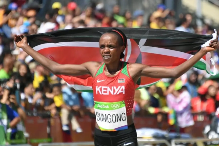 La championne olympique du marathon Jemima Sumgong est suspendue huit ans