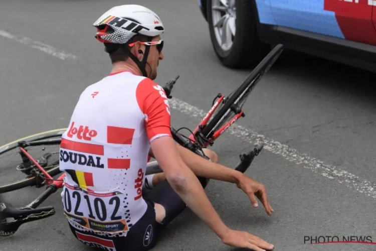 📷 Choc avec la voiture de Jumbo-Visma : le premier bilan de l'état de santé de Tiesj Benoot est connu
