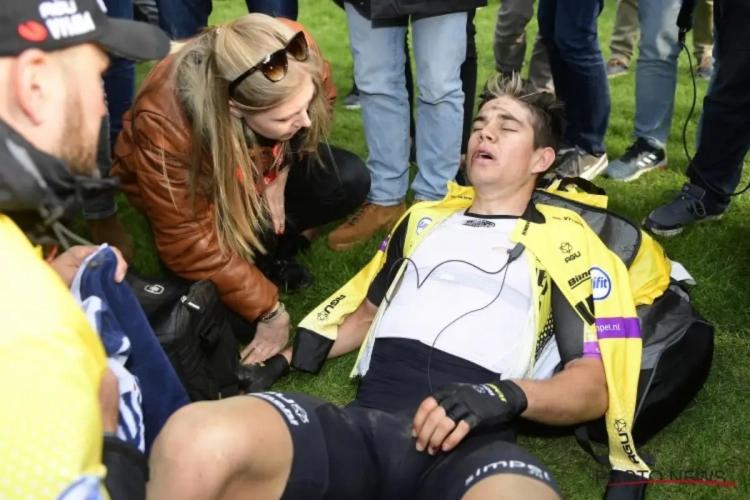 🎥 Exténué, Wout Van Aert ne peut aller au bout de l'interview